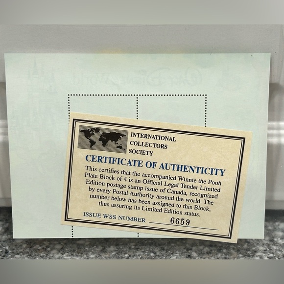 1994 "WINNIE THE POOH" Commemorative Postage Stamp of CANADA - Picture 2 of 5